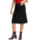 thumbnail image 4 of INSPIRE CHIC Falda de Jean para Mujer Regreso a Clases Cintura Alta Línea A Elástica en la Espalda Casual Hasta la Rodilla Falda de Mezclilla XL Negro, 4 of 6