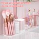 thumbnail image 5 of Organizador de brochas de maquillaje BOCONY de acrílico transparente con 3 compartimentos, 5 of 8