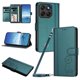 thumbnail image 1 of Funda Cartera Trébol para Motorola Moto G77 con Ranuras Tarjetas y Carga Inalámbrica Verde oscuro, 1 of 6
