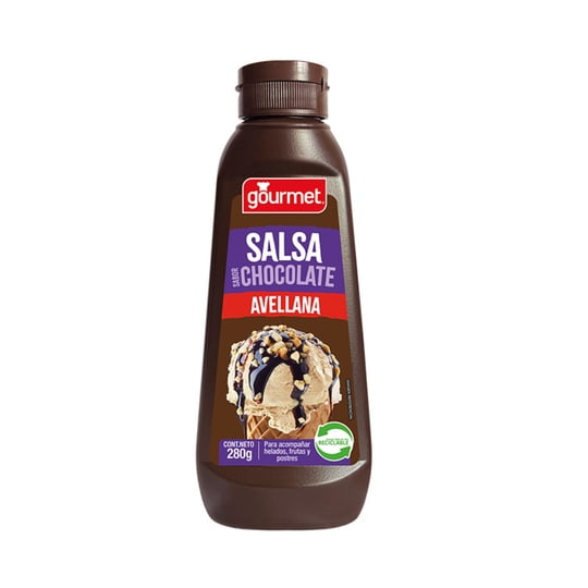 Salsa De Chocolate Y Avellana Botella 280 g Gourmet