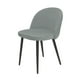 thumbnail image 1 of Silla Velvet Respaldo Liso Base Negra, 1 of 5
