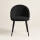 thumbnail image 2 of Silla Berna Velvet Base Negra, 2 of 2