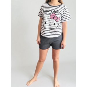 Pijama Mujer Hello Kitty Gris Oscuro S