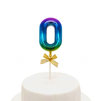 Genérico - Topper Torta Numeral Multicolor #0
