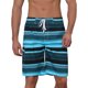 thumbnail image 1 of INSPIRE CHIC Pantalones Cortos de Playa con Cordón para Hombre con Rayas Impresas y Bloque de Color 28 Azul, 1 of 5