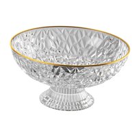 Bothyi - Frutero Redondo Para Colador De Verduras, Cesta Grande Para Encimera, Panes, Aperitivos, Transparente