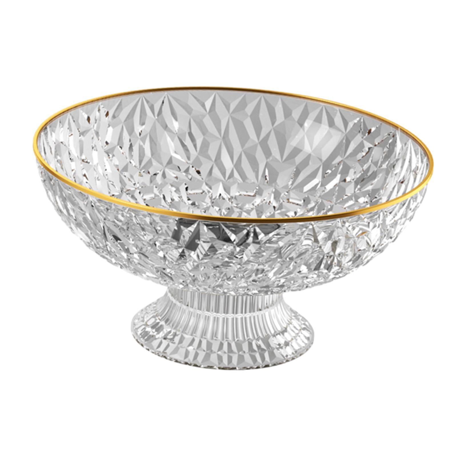 Bothyi - Frutero Redondo Para Colador De Verduras, Cesta Grande Para Encimera, Panes, Aperitivos, Transparente