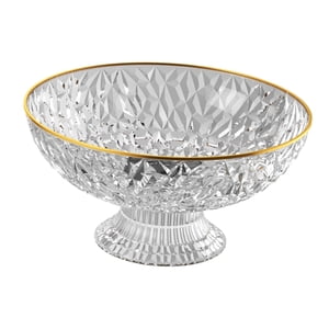 Bothyi - Frutero Redondo Para Colador De Verduras, Cesta Grande Para Encimera, Panes, Aperitivos, Transparente