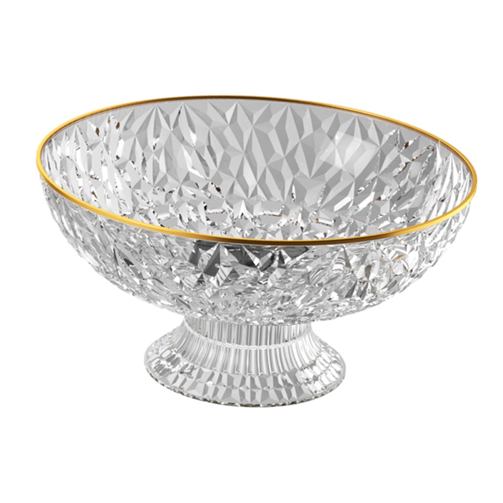 Bothyi - Frutero Redondo Para Colador De Verduras, Cesta Grande Para Encimera, Panes, Aperitivos, Transparente