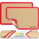 thumbnail image 1 of Alfombrilla de silicona para hornear NutriChef 61 x 42 cm Rojo 2 unidades antiadherente, 1 of 7