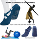 thumbnail image 2 of Calcetines Antideslizantes Yoga Pilates Set 3 Pares, 2 of 7