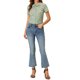 thumbnail image 2 of ATHLECHIC Blusa Vintage de Verano para Mujer con Cuello Peter Pan, Botones Frontales, Estampado Floral, Talla L, Verde, 2 of 7
