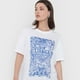 thumbnail image 3 of Polera Mujer Estampada Blanco/Celeste Corona, 3 of 5