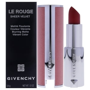 Givenchy - Barra De Labios Mate De Terciopelo Transparente Le Rouge - 36 L Interdit De Para Mujer - Barra De Labios De 0,12 Oz (Recargable)