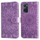 thumbnail image 1 of Funda tipo cartera FOXDOCK para Realme 9i , diseño girasol en relieve, cuero PU, cierre magnético, soporte y tarjetero, 1 of 5