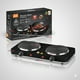 thumbnail image 1 of Cocina Electrica Portatil De 2 Platos Encimera 2000W de Potencia Color Negro, 1 of 11