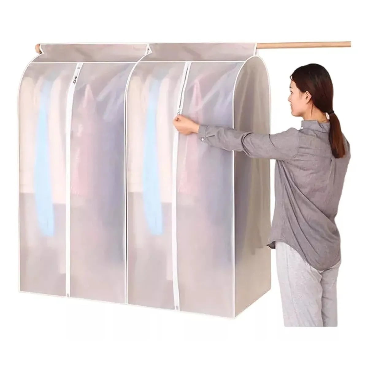 Genérica - Bolsa Colgante Para Ropa Cubre Polvo Protector 90x50x100 Cm