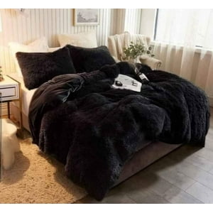 Angeles Del Hogar - Peludo Con Chiporro 2 Plazas Negro