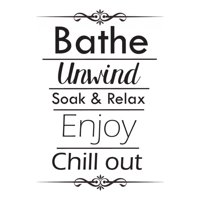 Rienda Libre Graphics - Decomural Bathe Unwind Bathroom Ws-40924