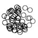 thumbnail image 2 of 100 Uds. Sujetador De Metal, Correa De Lencería, Clip De Costura, Gancho O Anillos Deslizantes, Negro, 12mm, 2 of 3