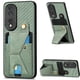 thumbnail image 1 of Funda Resistente para Honor 80 Pro con Tarjetero y Soporte, Diseño Magnético Verde, 1 of 5