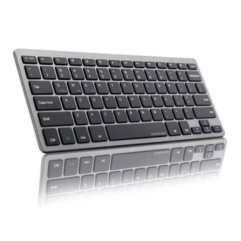 Weibo - Teclado Inalámbrico Bluetooth Delgado Silencioso Para Pc Smartphone