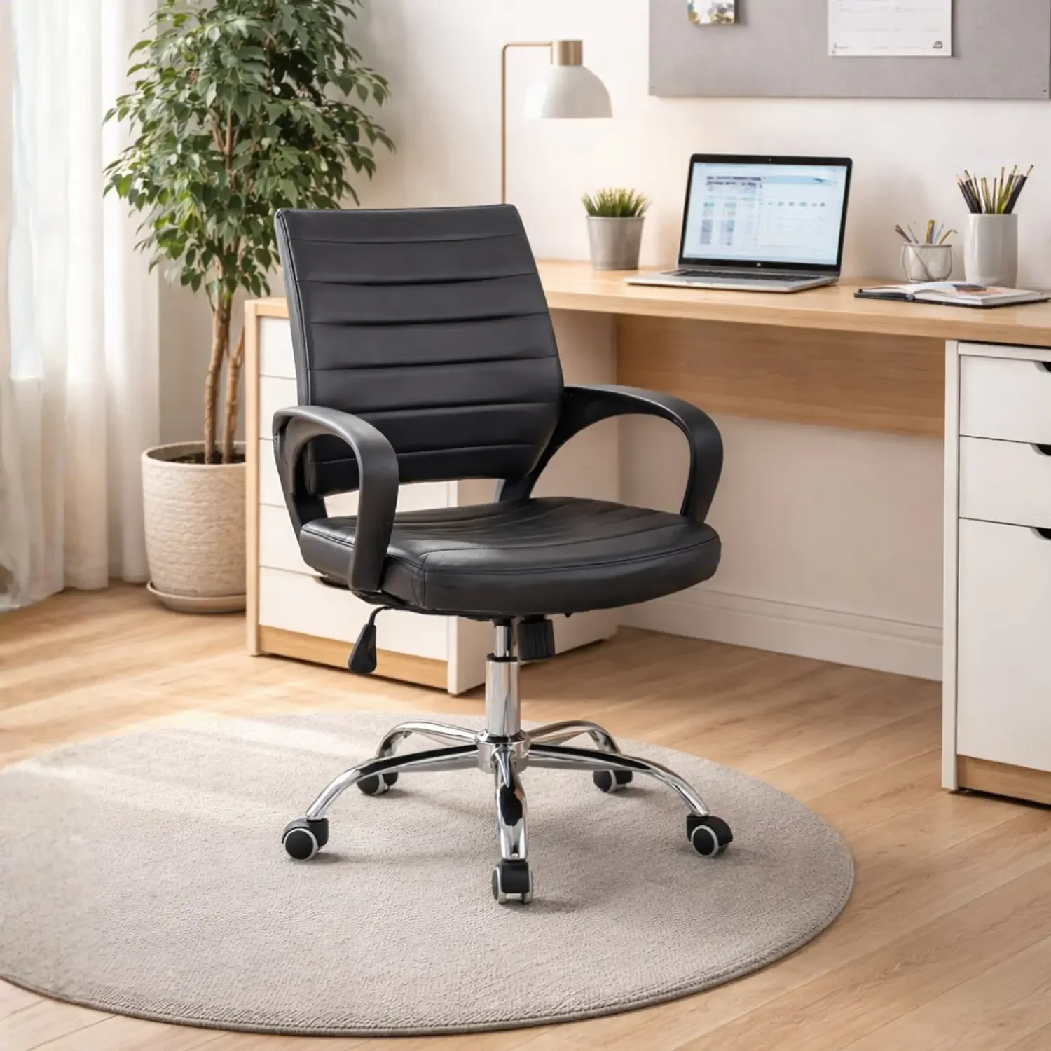 Genérico - Silla De Escritorio Ergonómica Ejecutiva Con Ruedas Para Oficina Y Home Office