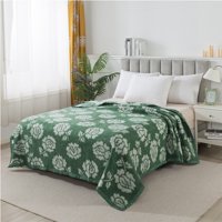 Andes - Frazadas Classic Jacquard Verde 2 Plazas