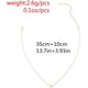 thumbnail image 4 of Collar de estrella Love Hearte, cadena de aleación, joyería sencilla y delicada para uso diario., 4 of 4