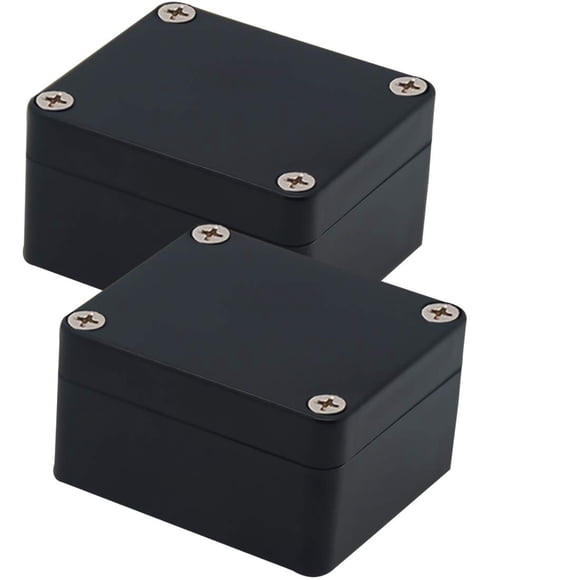 Caja de conexiones Zulkit IP65 impermeable de ABS 6,3 x 5,8 x 3,5 cm, paquete de 2