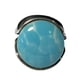 thumbnail image 1 of Anillo plata 925 y Howlita calipso; talla  7 1/2 USA - talla 16 española, 1 of 3