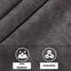 thumbnail image 5 of Set De 2 Toallas Grande De Baño Toallon 100 X 140 Cm Microfibra Negro, 5 of 9