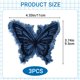 thumbnail image 2 of Parche de tela Hzopcw 11 × 9,5 cm de mezclilla con mariposa – 3 piezas, 2 of 7