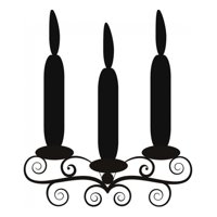 Rienda Libre Graphics - Decomural Triple Tier Candle Christmas Ws-15162