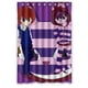 thumbnail image 1 of Cortina de ducha con diseño de gato de Cheshire y Alicia en el País de las Maravillas, juego de cortinas de baño con ganchos, tamaño 48 x 72 pulgadas, 1 of 3