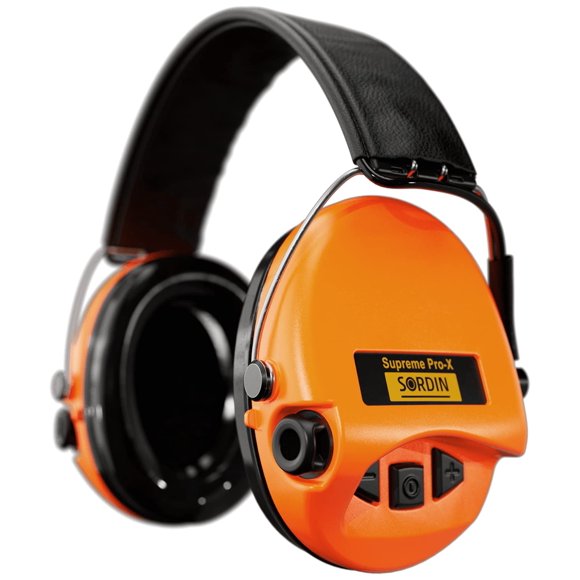Orejeras Sordin Pro-X Activas Electrónicas con Almohadillas de Gel Naranja