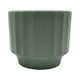 thumbnail image 2 of Macetero Maceta De Ceramica Verde Oliva Lineas Verticales L verde, 2 of 8