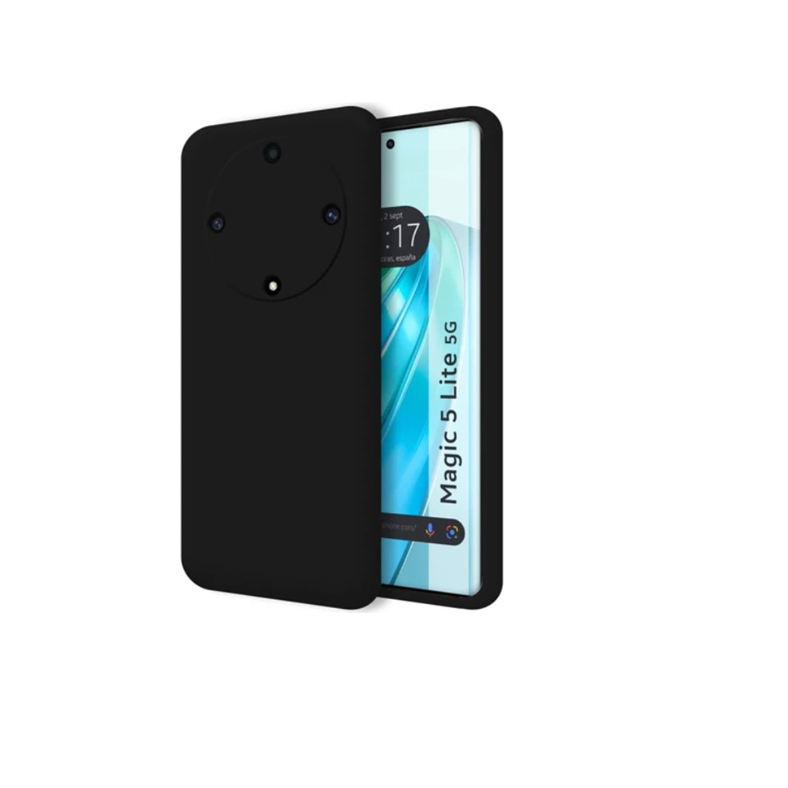 Joigo - Carcasa Silicona Para Huawei Honor X9a Magic 5 Lite Negro