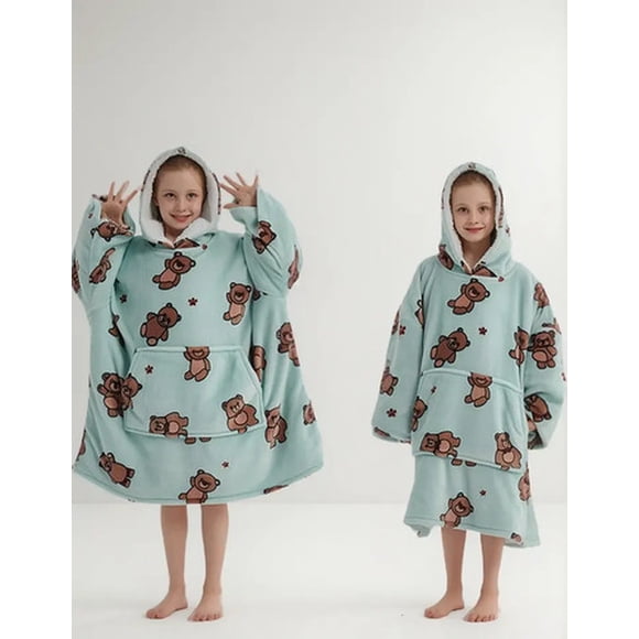Pijama Bata Frazada Polar Polerón Térmica De Felpa Niño 6 13 2023 Osito Estampado De Los Simpsons (ositos) 130cm 160cm