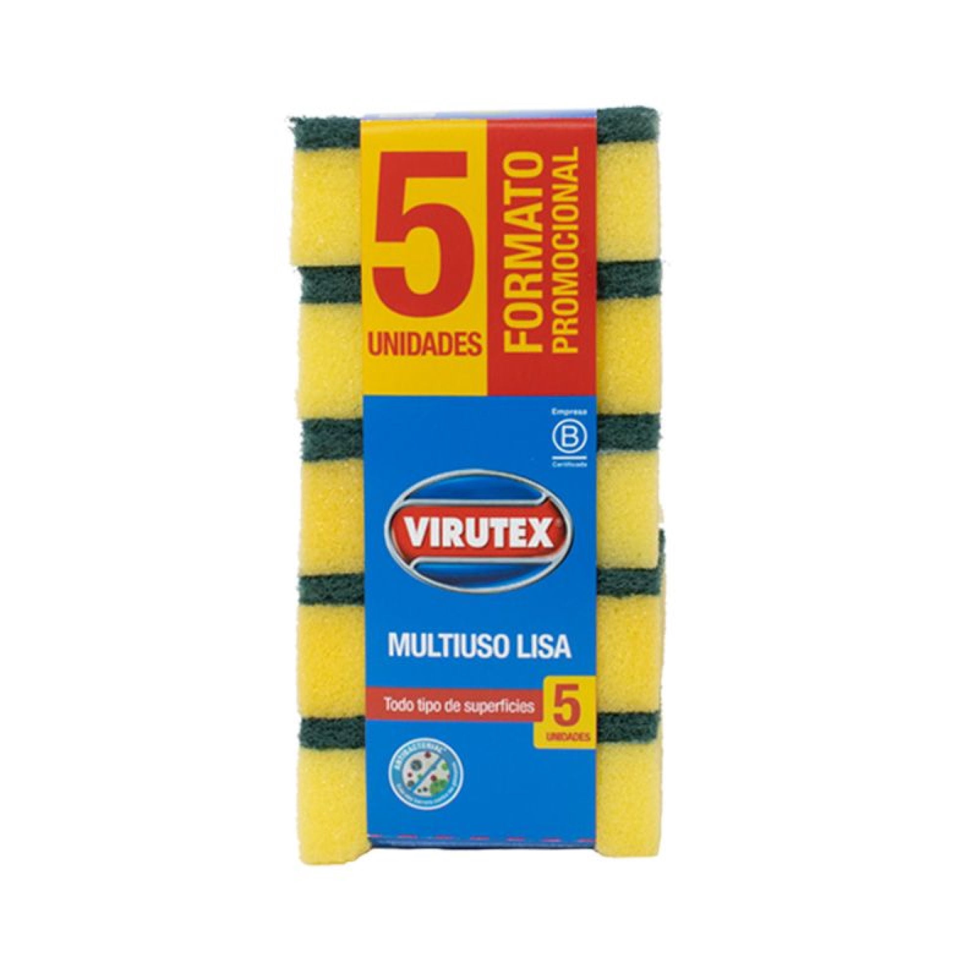 Esponja Lisa X5 Clásica 5 Un Virutex