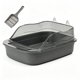thumbnail image 3 of Caja De Arena Para Gatos Abierta, Orinal Grande Con Forma De Dibujos Animados, Caja De Arena Para Gatos, Bandeja De Arena Para Gatos, Gris, 3 of 6
