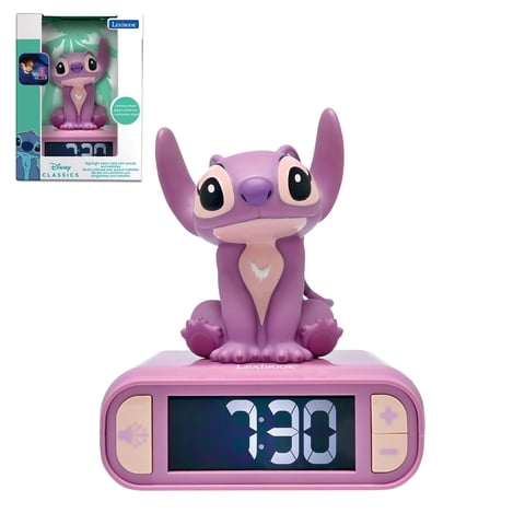 Reloj Despertador Lexibook Disney Stitch Angel Rosa