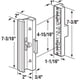 thumbnail image 2 of Manilla Puerta Corrediza C1116 Blanca Aluminio, 2 of 3