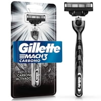 Máquina De Afeitar Mach3 Carbono Con Carbón Activado 1 Un Gillette