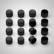 thumbnail image 2 of Regatón Plástico Redondo 1" Exterior - Negro - 100 Unidades, 2 of 4
