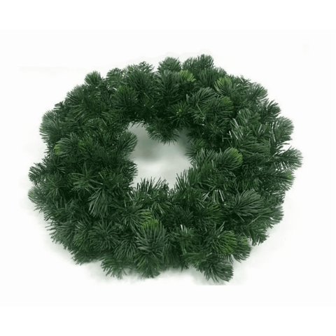 Corona De Pino Navideña Decorada 50Cm Corel