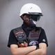 thumbnail image 2 of Medio casco VCOROS F07A blanco brillante aprobado por el DOT para adultos, 2 of 9