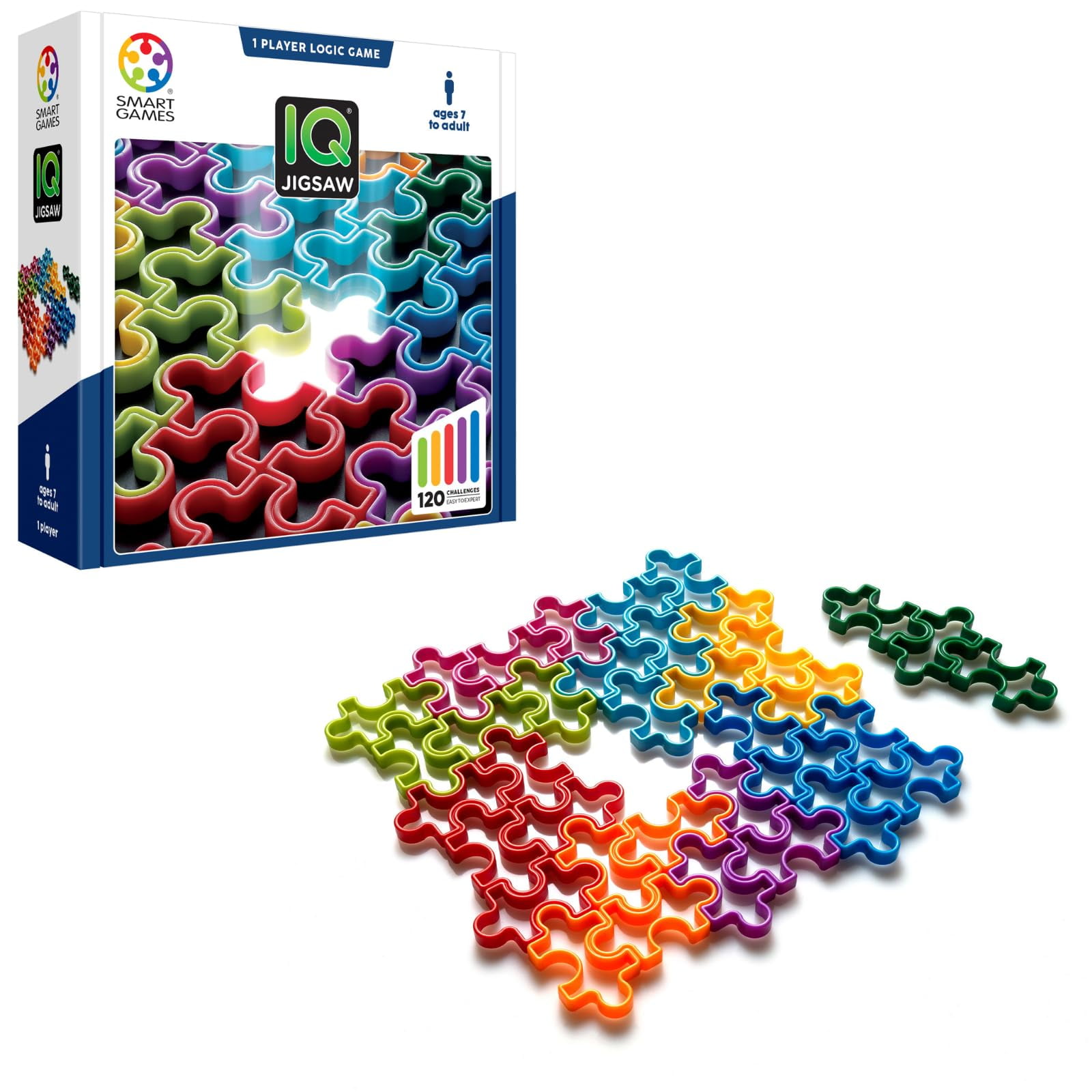 Smartgames Iq Juego De Rompecabezas Con 120 Desafíos Para Mayores De 7 Años