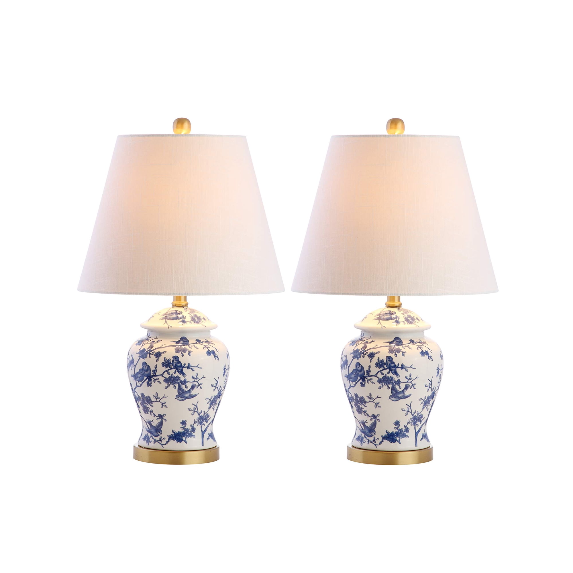 Lámparas De Mesa Jonathan Y Penelope 22 Chinoiserie Classic Azul/blanco