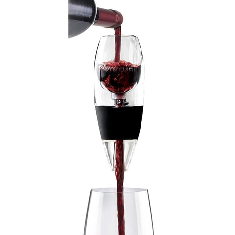 Aireador De Vino Vinturi Red Wine Con Base Negra